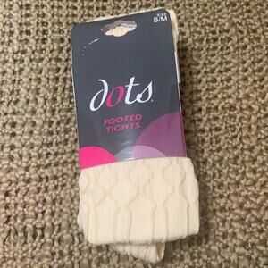 NWT DOTS FOOTED TEXTURED‎ THIGHS CHECK SIZE CHART S/M